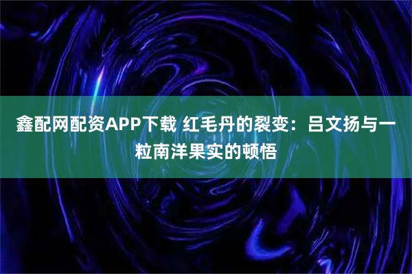鑫配网配资APP下载 红毛丹的裂变：吕文扬与一粒南洋果实的顿悟