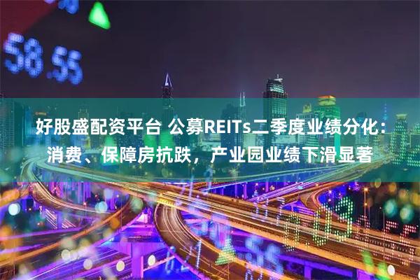 好股盛配资平台 公募REITs二季度业绩分化：消费、保障房抗跌，产业园业绩下滑显著