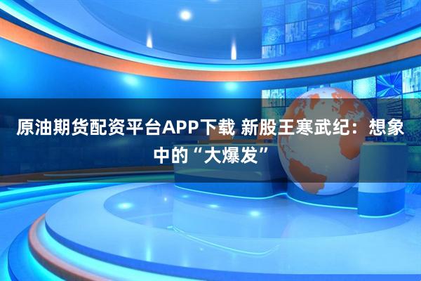 原油期货配资平台APP下载 新股王寒武纪：想象中的“大爆发”